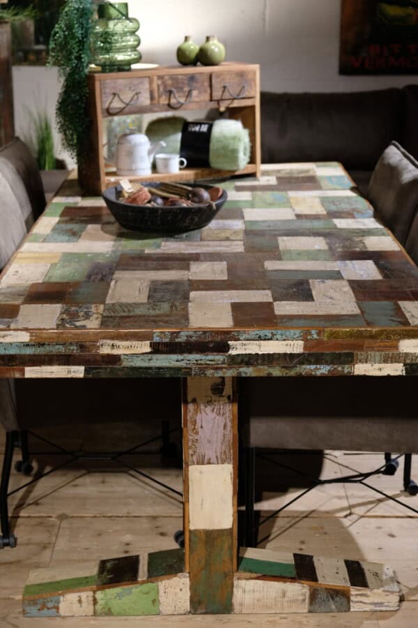 Eetkamertafel Mix-wood green - Livik meubelen