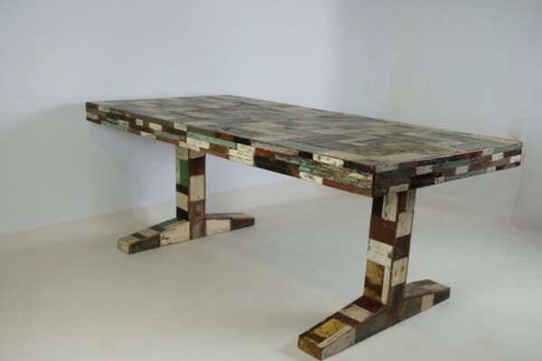 Eetkamertafel Mix-wood green - Livik meubelen