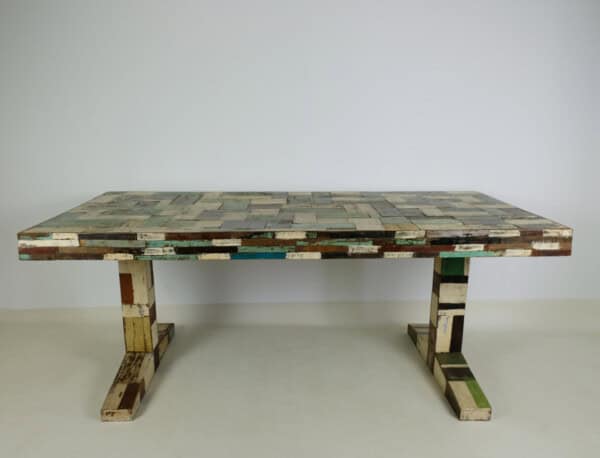 Eetkamertafel Mix-wood green - Livik meubelen