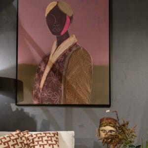 Wandkleed - Silhouette Lady