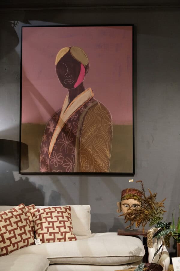 Wandkleed - Silhouette Lady