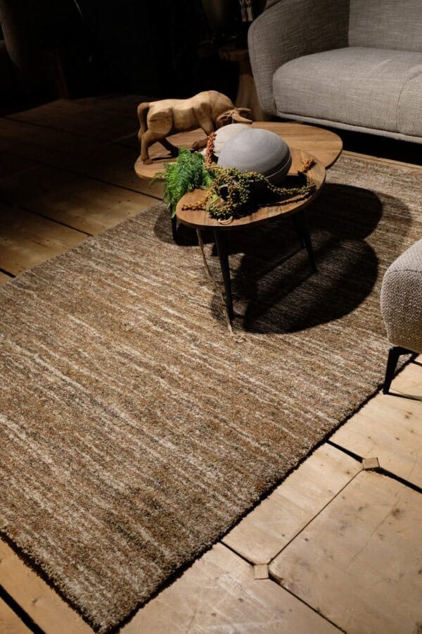 Vloerkleed Manchester - Bruin/grijs